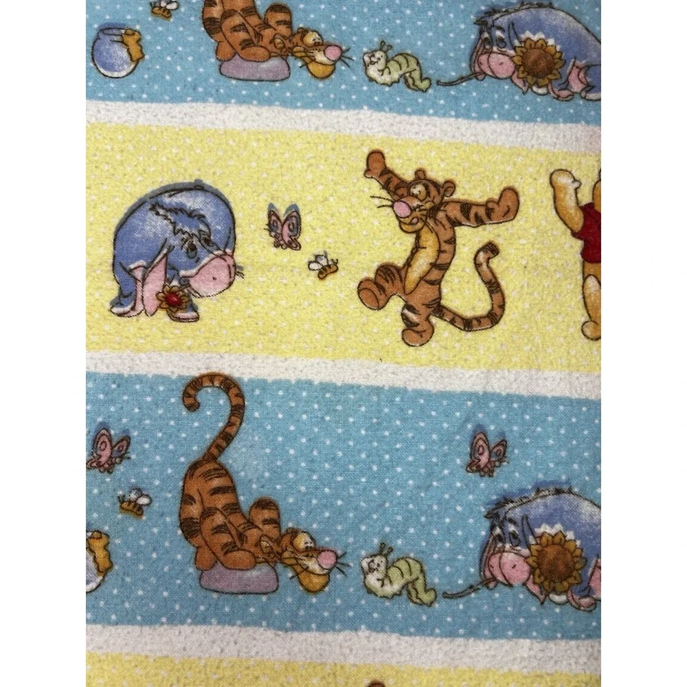 Vintage Y2K Disney Winnie the Pooh Receiving Blanket Tigger Eeyore Piglet